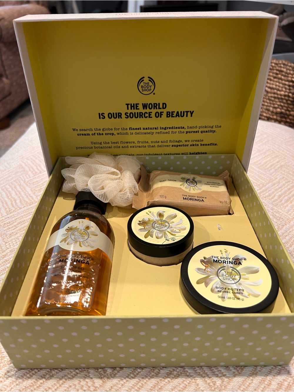 NIB The Body Shop Moringa Festive Picks Box Set. 2015. Never opened. Gift set.